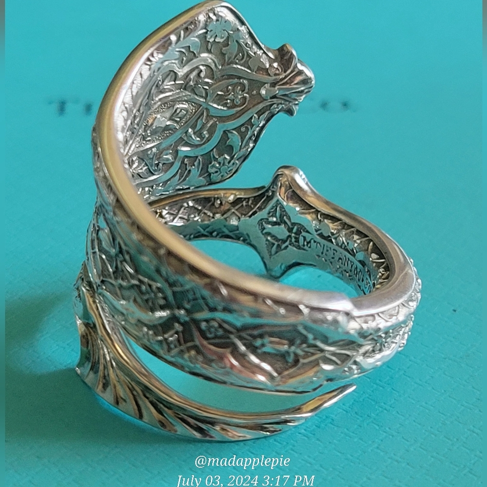 1872 Tiffany & Co. Persian Nut Pick Ring Sterling Silver Luxury Vintage #153 - Picture 4 of 17